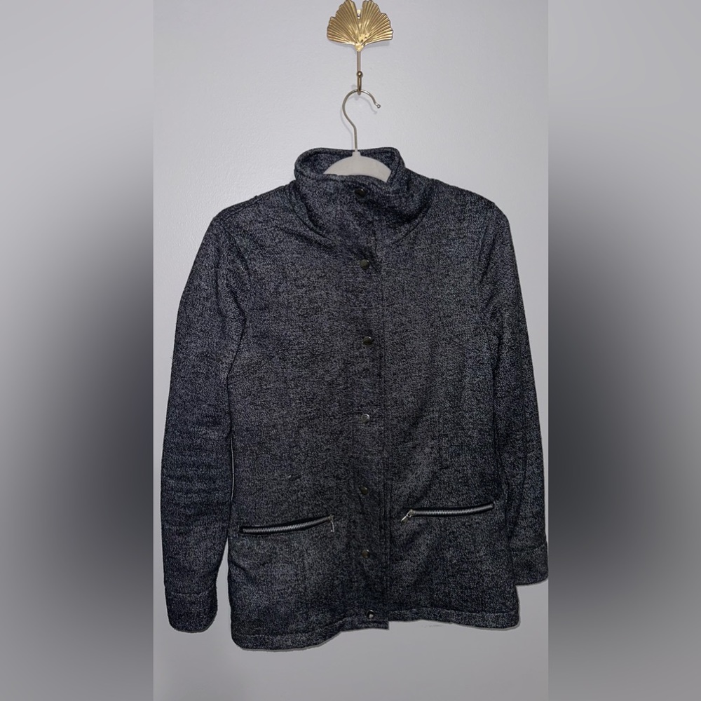 Grey peacoat